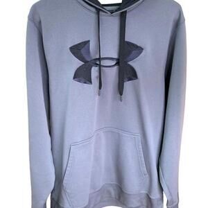 Under Armour Mens Gray Pull Over Hoodie Loose Fit Size Large READ​​​